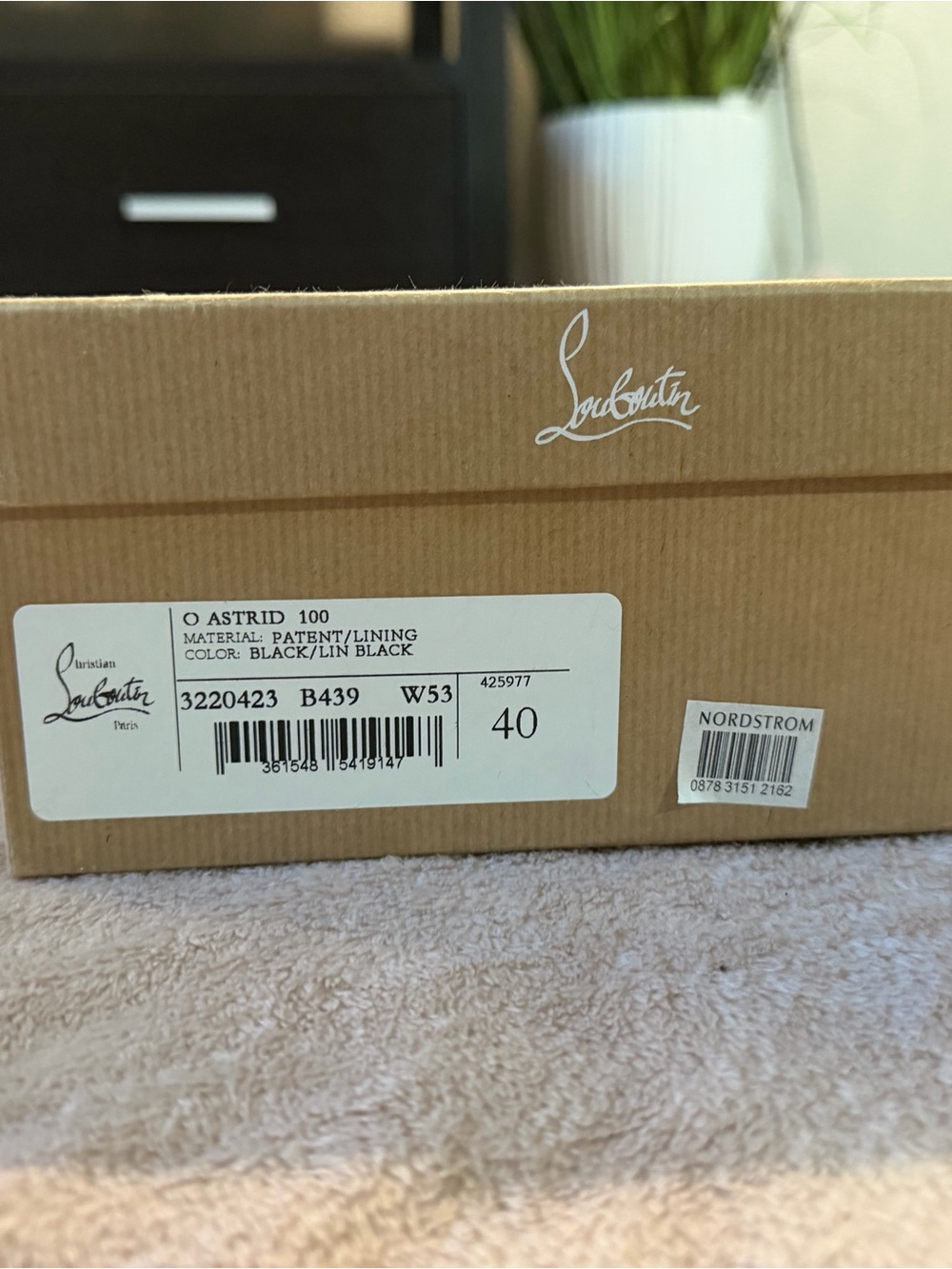 Christian Louboutin Black Patent Slingback Stiletto Sandals - Picture 7 of 8